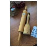 Wooden Rolling pin & pestel