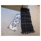 monogramed mat and Scarf
