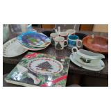 Christmas dishes and mugs