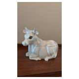 Ceramic cow cookie jar