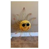 Heavy metal sun wall decor