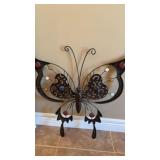 Metal butterfly decor
