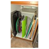 Baking sheets cutting boards and trays