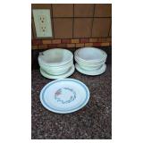Corelle bowls and salad plates (20)