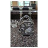 Candle stick holders and napkin holder