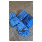 Blue tarps