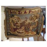 Life is a Picnic boyds bears blanket