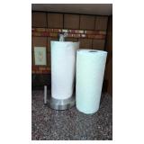 Paper towel holder and paper towels