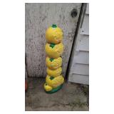 Vintage stacked pumpkins blow mold