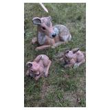 Cement Deer family