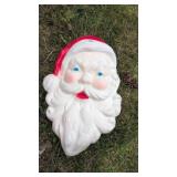 Vintage blow mold Santa Head