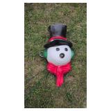 Vintage blow mold snowman head
