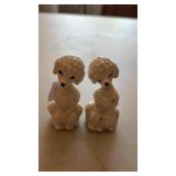 Poodle salt/ pepper shakers