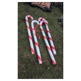 Styrofoam candy canes