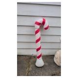 Vintage candy cane blow mold