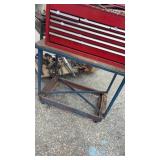 Blue metal cart - no contents