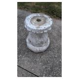 Bird bath pedestal