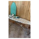 Ironing board and irons