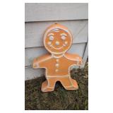 Vintage gingerbread man blow mold