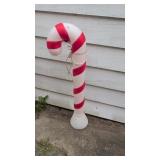 Vintage candy cane blow mold