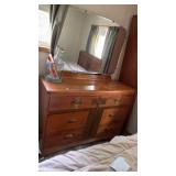 Dresser with mirror - no contents