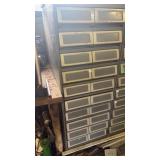 Metal cabinet of drawers