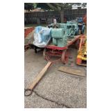 Vintage farm/ factory - steel wheels. No contents
