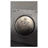 1965 Canadian 50 Cents silver coin 80%