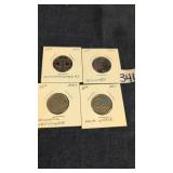 4 Canadian Quarters 2007-2012