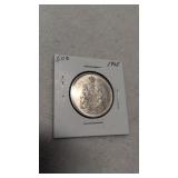 1965 Canadian 50-Cent Silver Half Dollar 80%