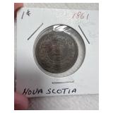 1861 Queen Victoria Pre-Confederation Nova Scotia