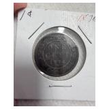 1876-H Canadian One Cent large bronze penny