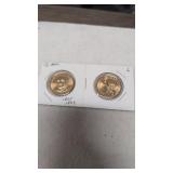 2- 1825-1829 John Quincy Adams one dollar coins