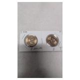 2- 2009 John Tyler Presidential $1 Coins