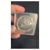 1950 Canadian Voyageur silver dollar coin
