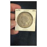 1922 US Peace Silver Dollar coin.