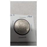 1964 Canadian 50-cent silver coin 80%