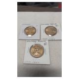 3 U.S Presidential Coins