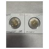 1999 Nunavut Commemorative 2-Dollar Coin and 2008