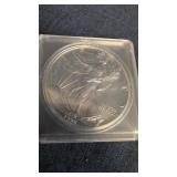 1992 American Silver Eagle 1-ounce bullion coi