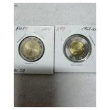 2013 Malta 2 Euro & 2017 Canada 150 Toonie $2
