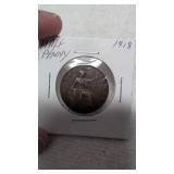 1918 half penny
