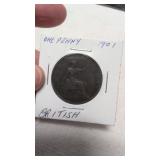 1901 British Penny