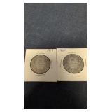 1919 & 1920 Canadian 50-Cents Silver Coins