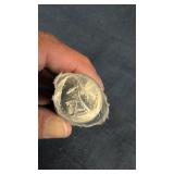 Roll of uncirculated 1992 Canadian 25-Cent