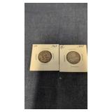 1963 & 1964 Canadian 25 cent coins