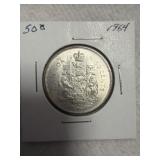 1964 Canada Silver 50 Cents - Queen Elizabeth II