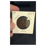 1859 Province of Canada One Cent large