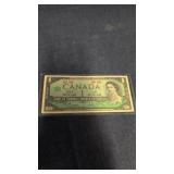 1967 Canadian 1-dollar commemorative banknote