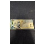 $5 Canadian bank note